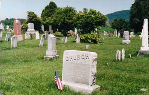 photograph of cemetery
