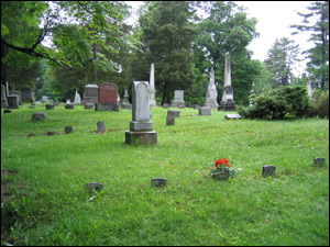 photograph of cemetery